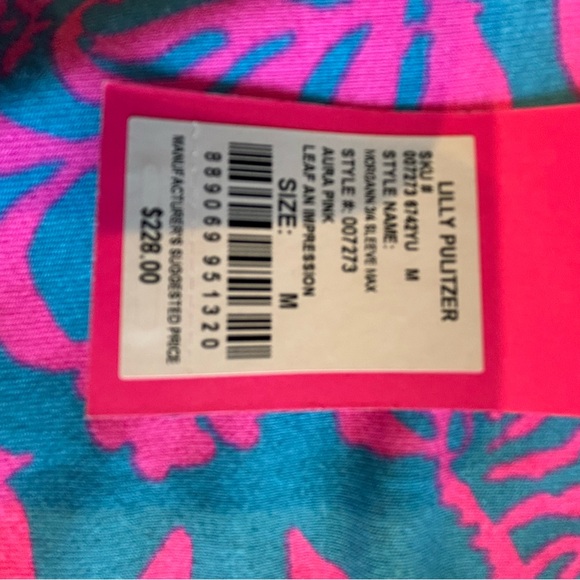 Lilly Pulitzer Floral Pink and Blue Maxi Dress - Picture 6 of 7